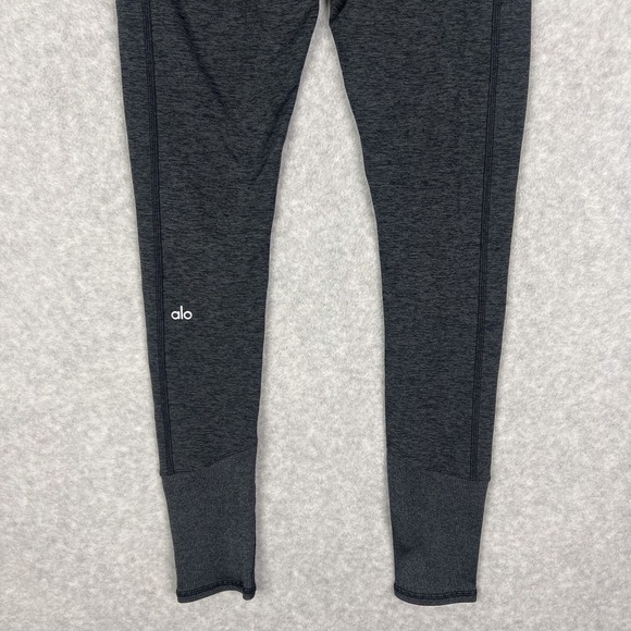 Alo Yoga Charcoal Grey High Waisted Alosoft Lounge Legging Size Medium - Picture 7 of 13